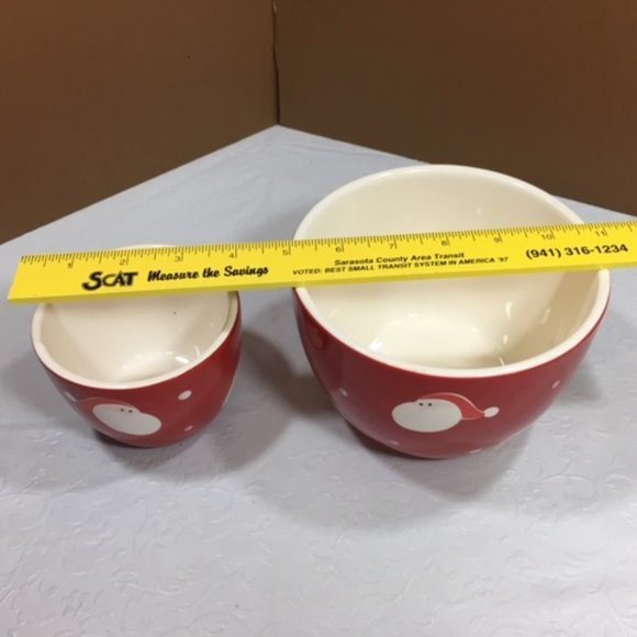 Two Festive Santa Bowls - Picture 4 of 6